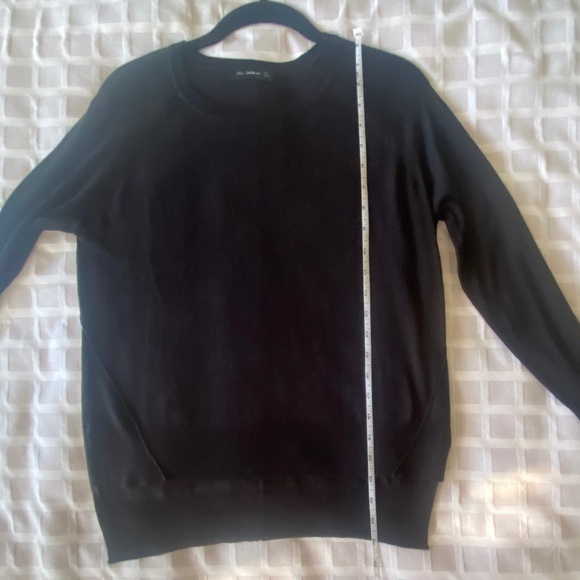 Zara Crew Neck Sweater Black Excellent Condition - Picture 6 of 10